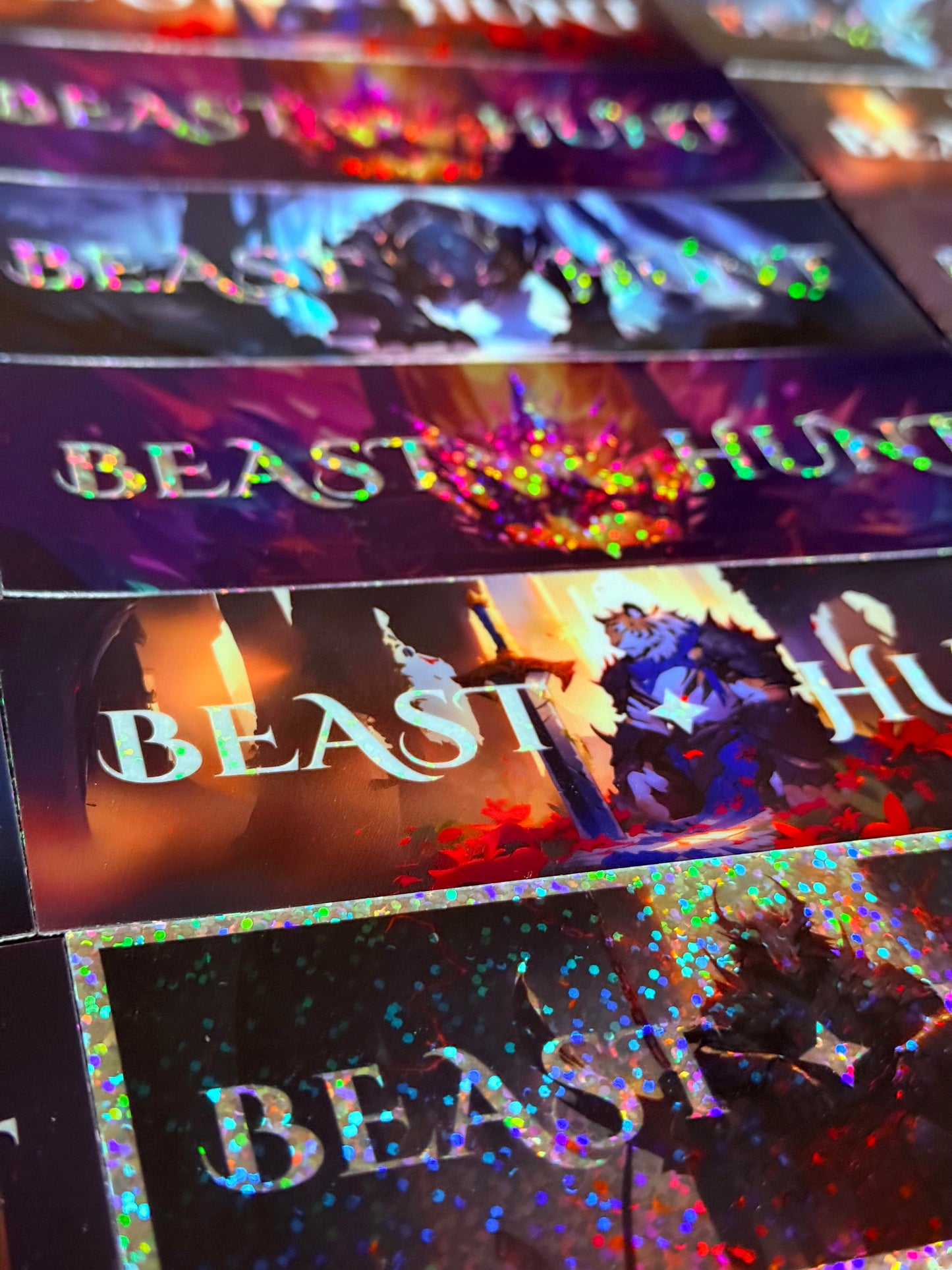King of Beasts Glitter Sticker